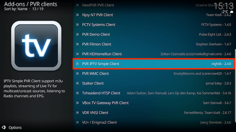 kodi3 Instruktioner för Kodi